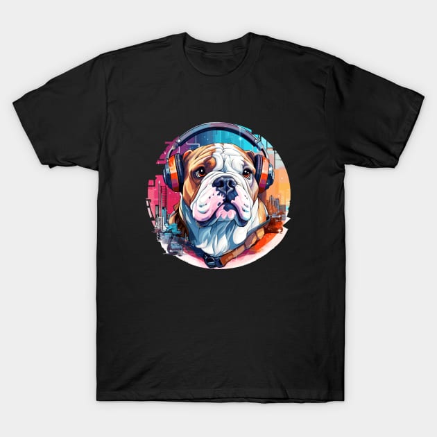 English Bulldog Animal World Pet Dog Loving Fun T-Shirt by Cubebox